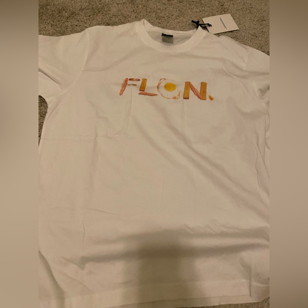 FLAN Labs eggs organic cotton tshirt
